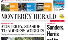 Monterey County Herald newspaper front page